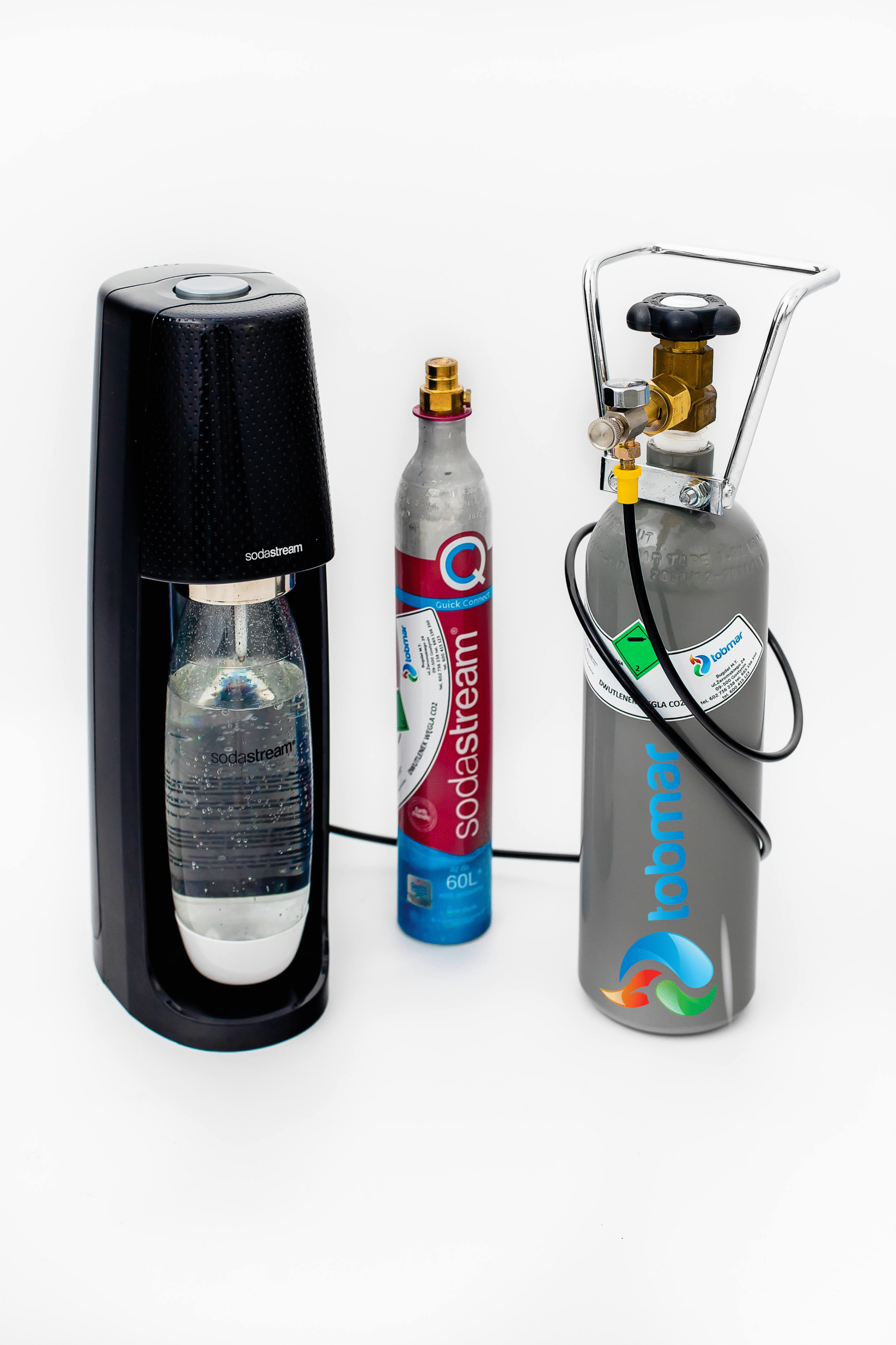 Zestaw Butla 2L 1,5 kg CO2 + Adapter/Przewód SODA